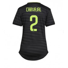 Real Madrid Daniel Carvajal #2 Tredjedrakt Kvinner 2022-23 Kortermet